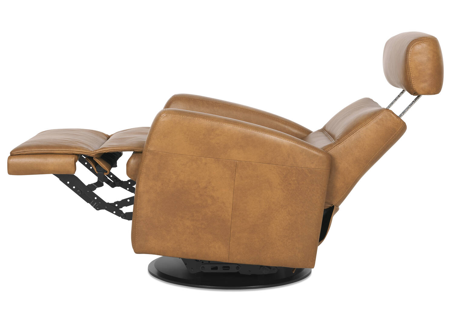 Jasper Leather Recliner -Sol Amber