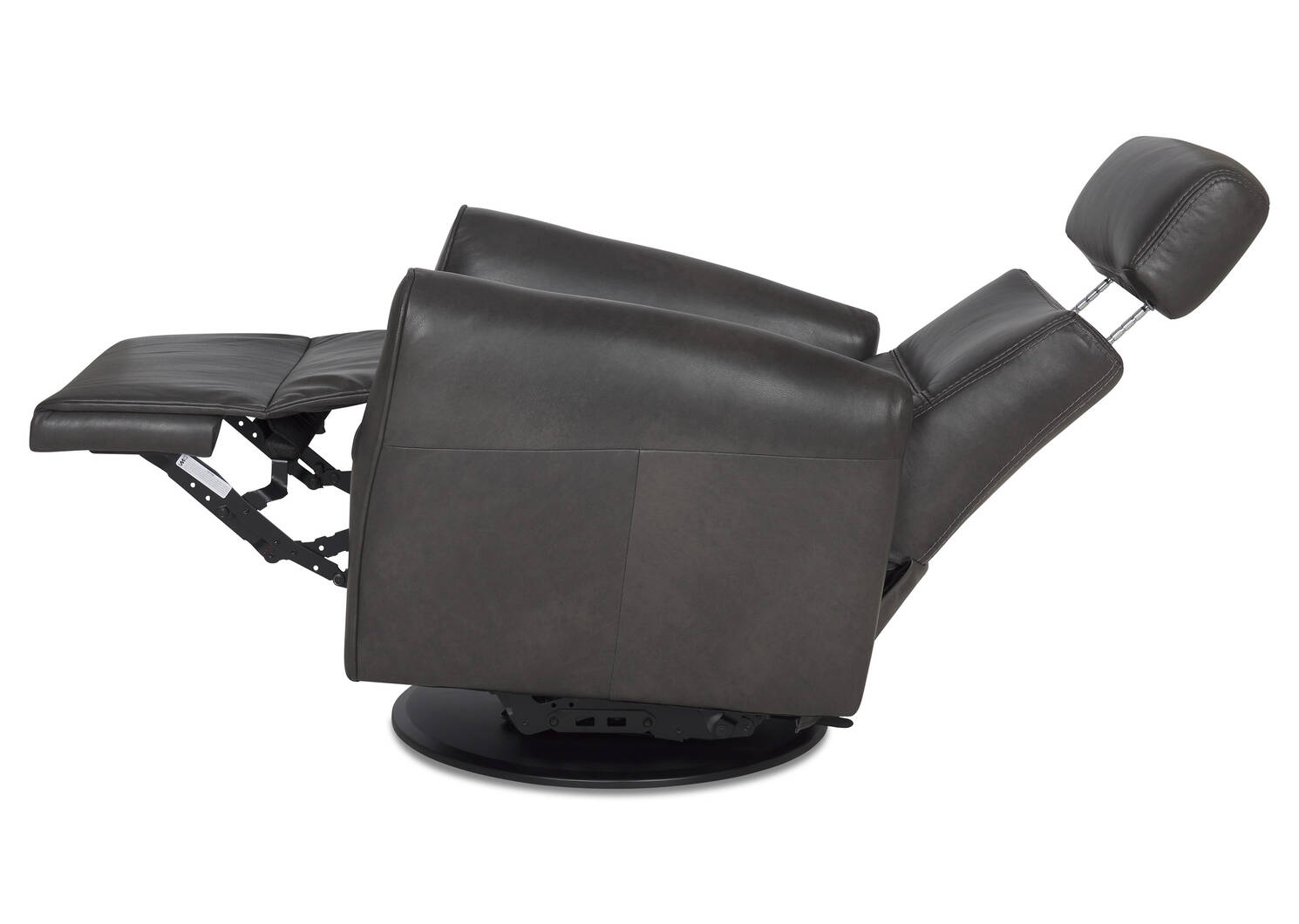 Fauteuil inc. cuir Bennett -Sol ardoise