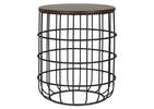 Zade Accent Table -Brown Ash