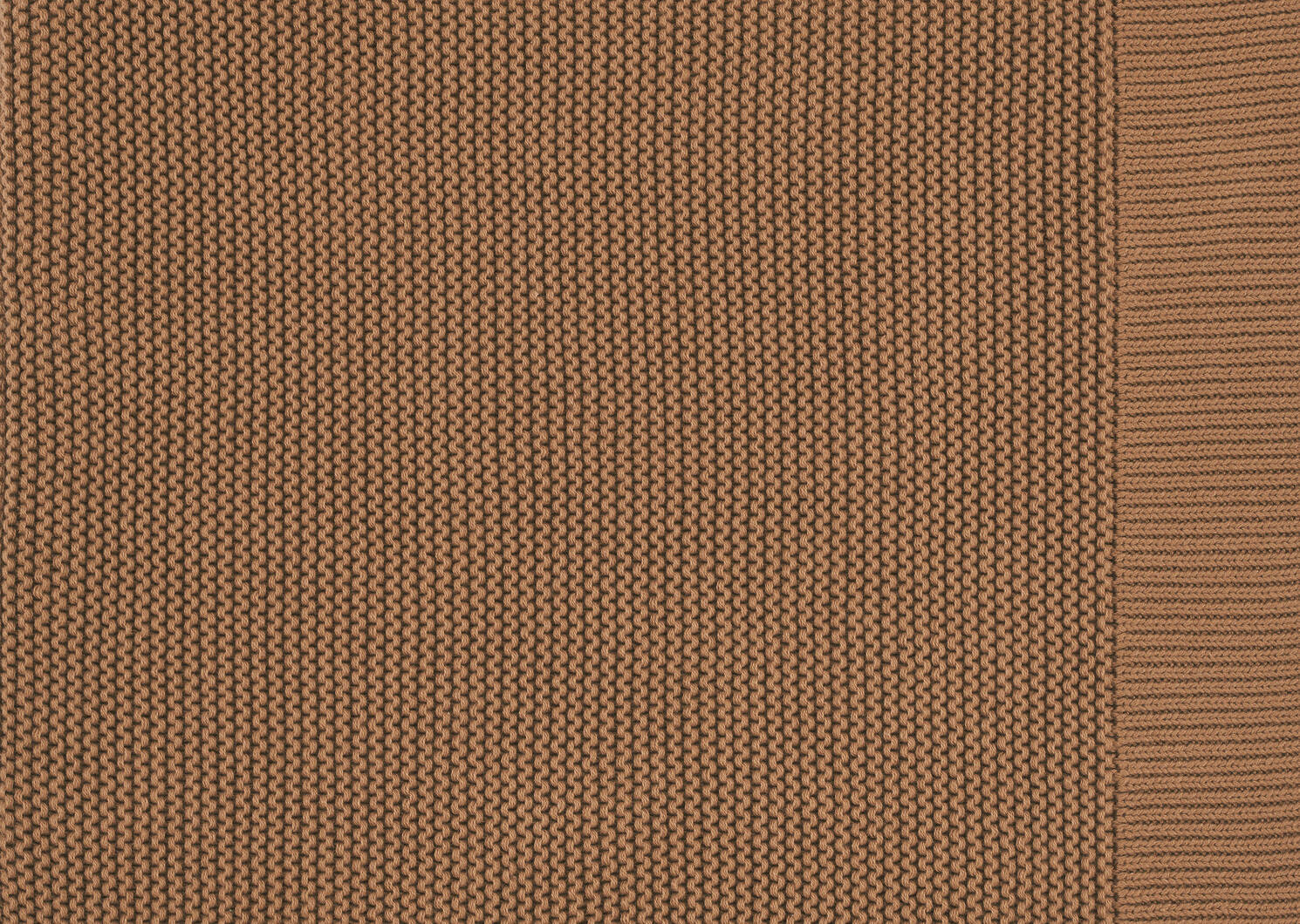 Jeté en coton Ashby caramel