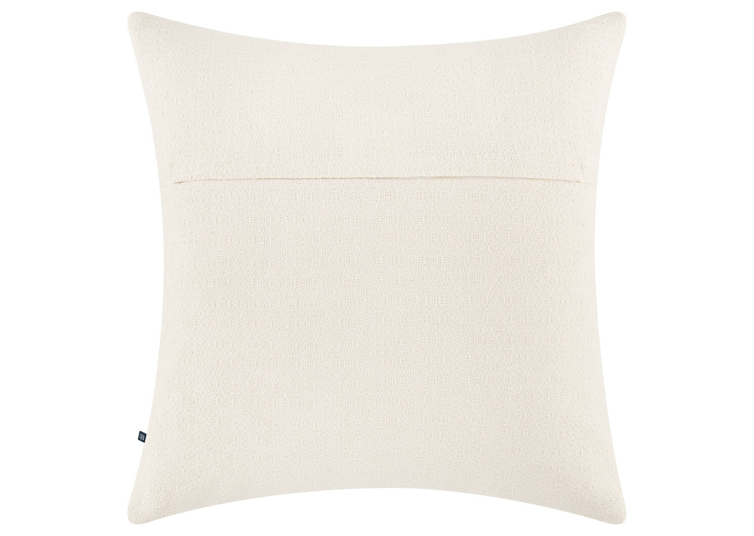 Coussin en coton Obie 20x20 ivoire/jute