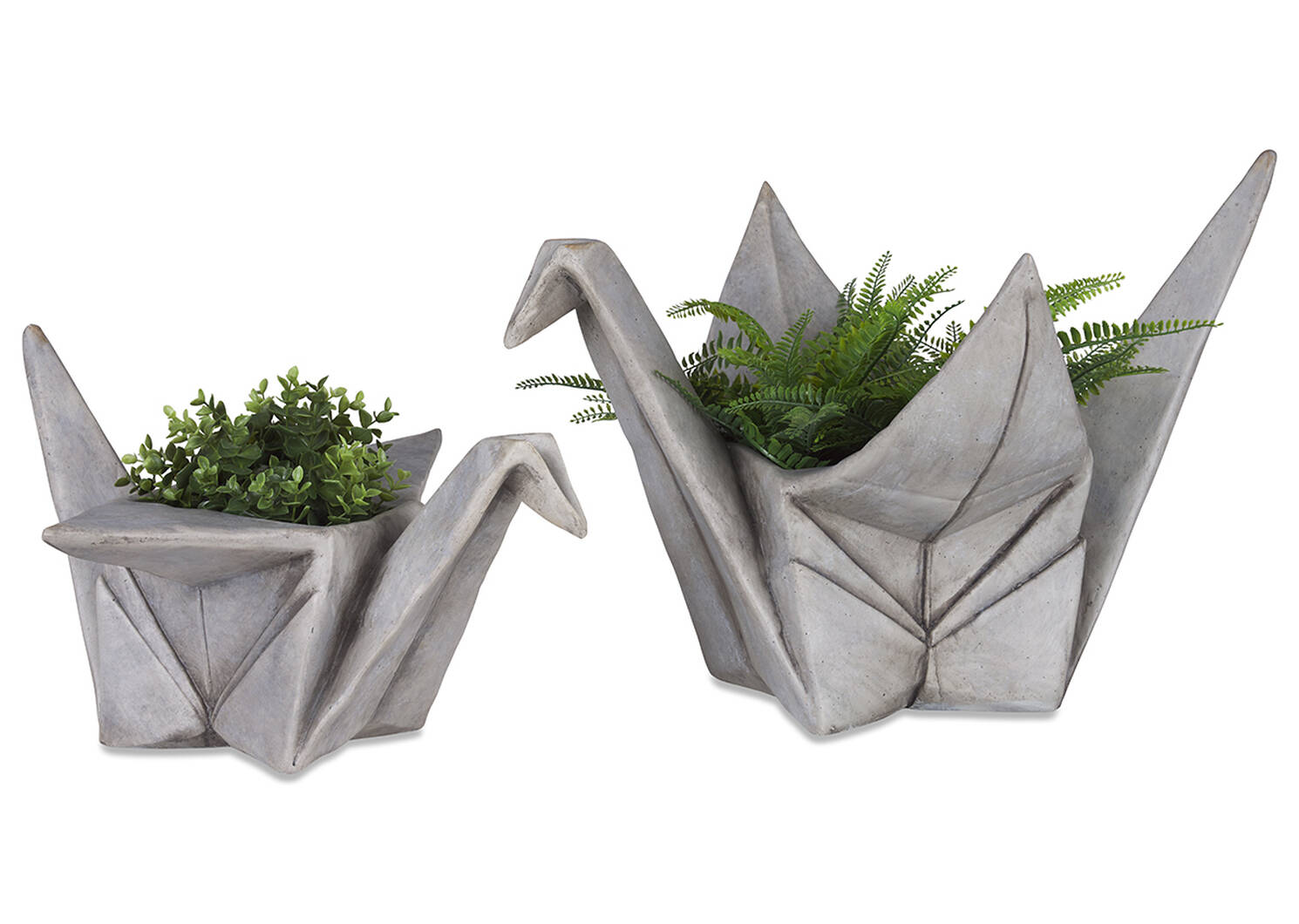 Orizuru Planter Small Grey