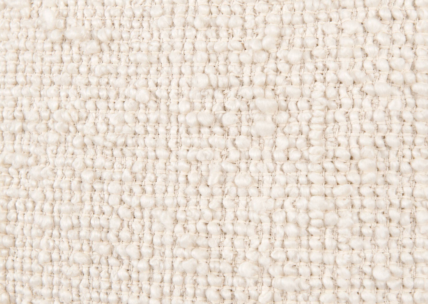 Coussin en boucle Cleo 20x20 ivoire