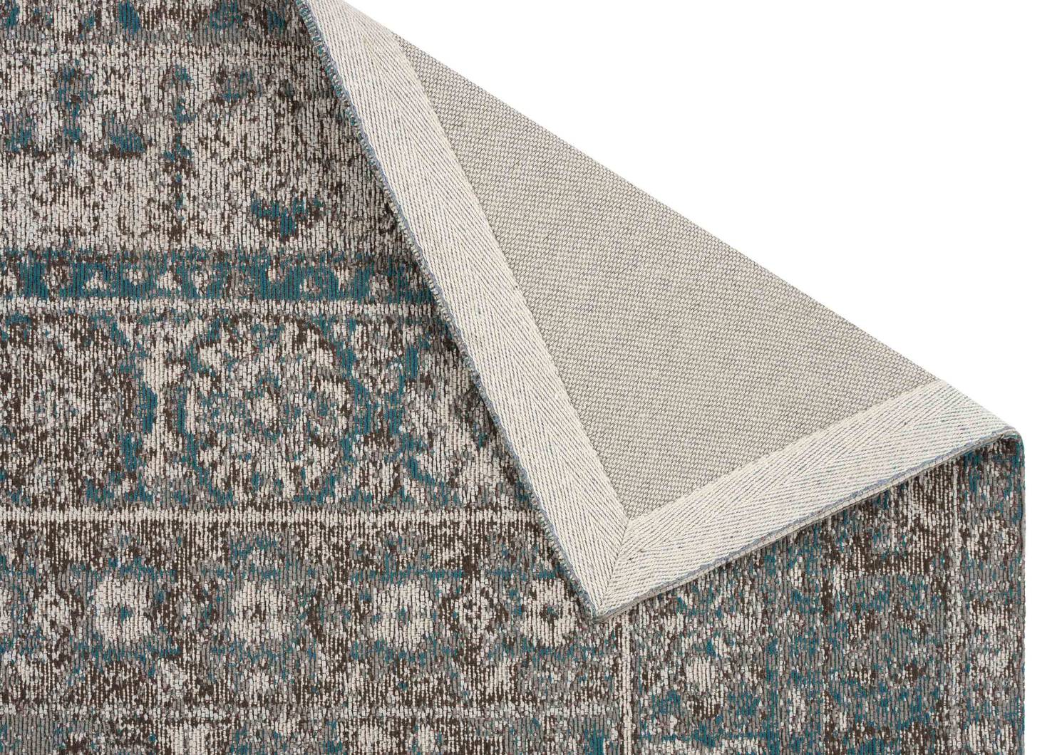 Tapis Legacy 96x120 gris/sarcelle