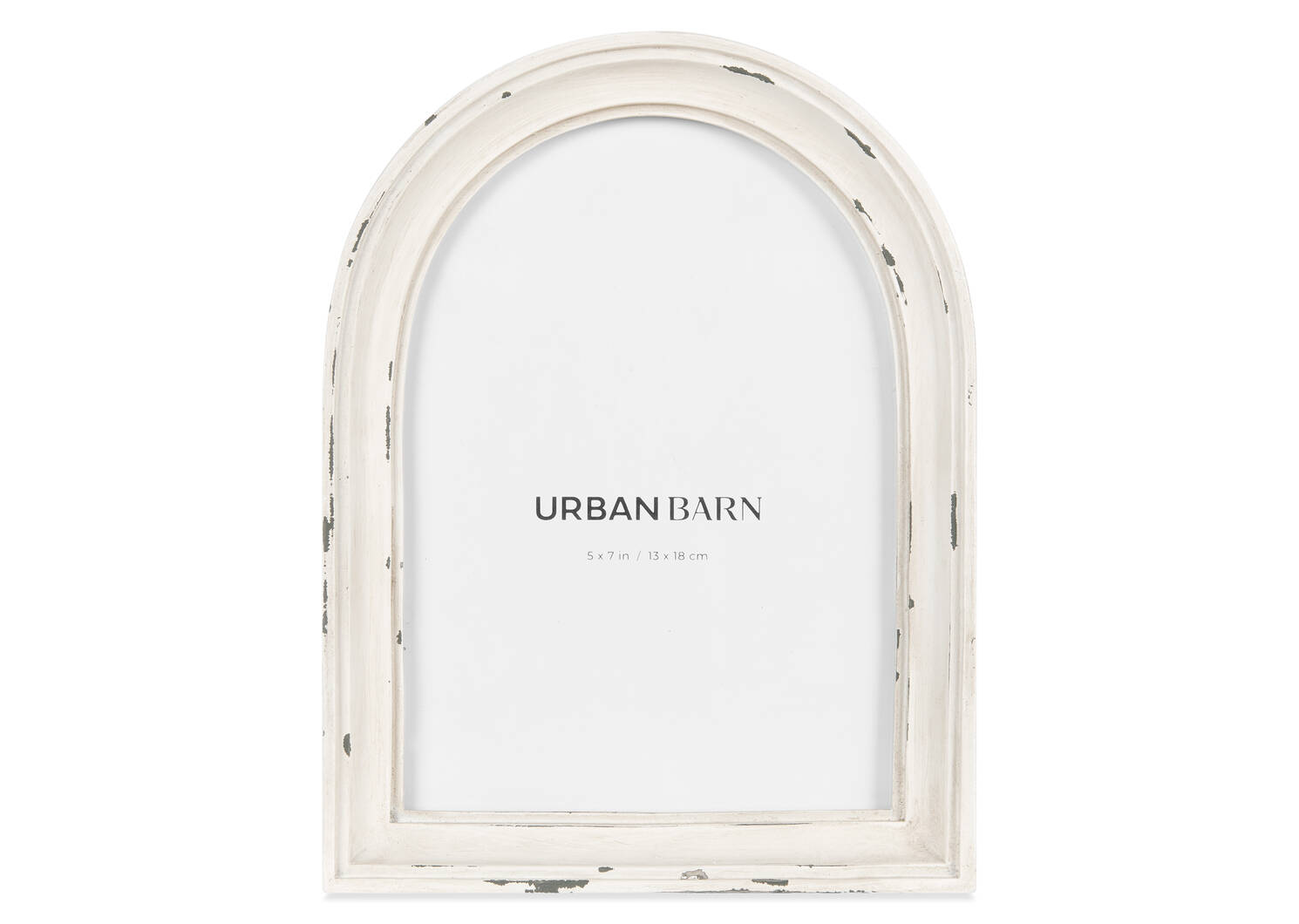 Cadre Letta 5x7 blanc antique