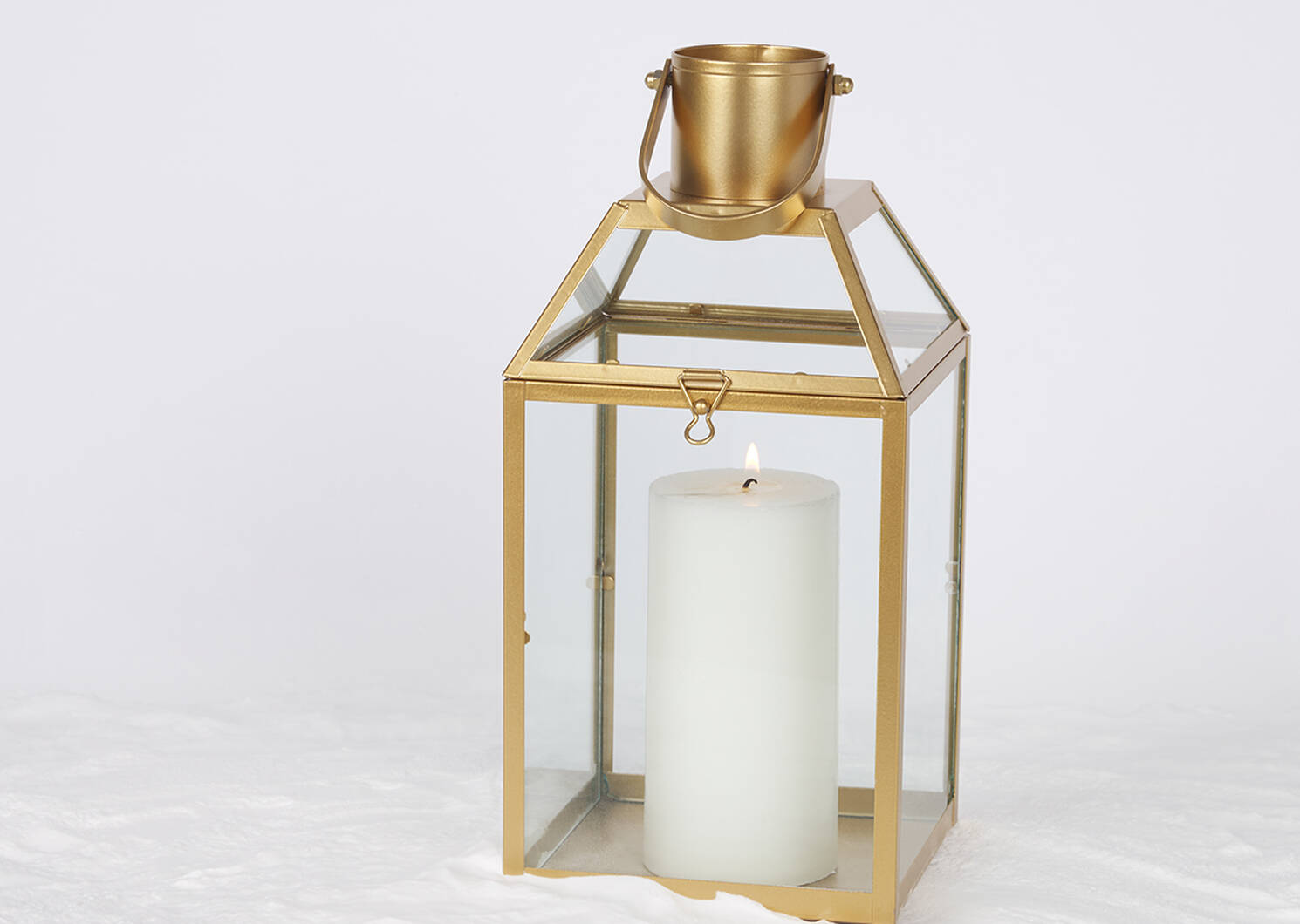 Monserrat Lantern Large Gold