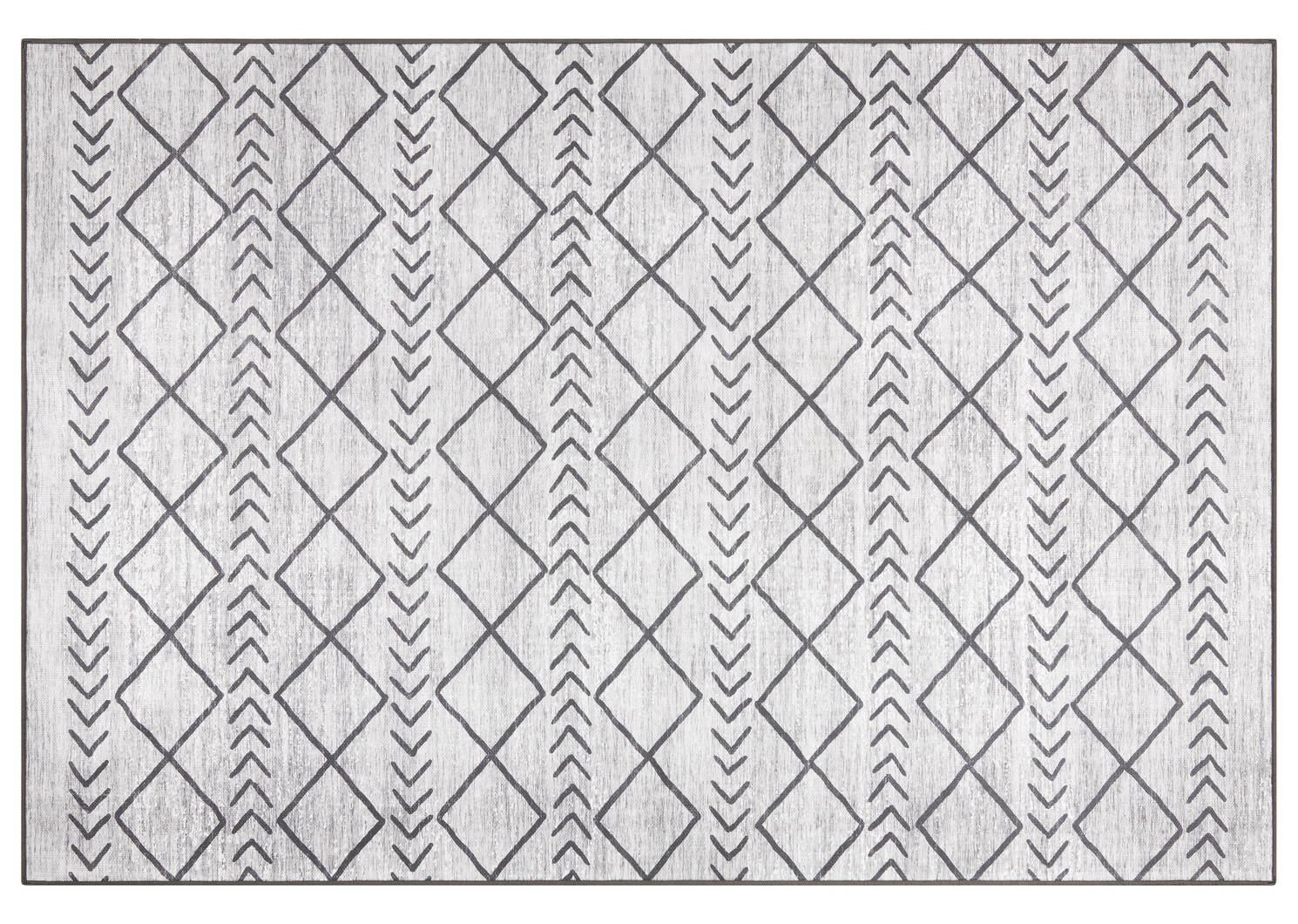 Capri Outdoor Rug 72x108 Grey/Black
