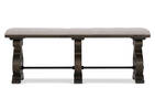 Churchill Upholstered Bench-Carob