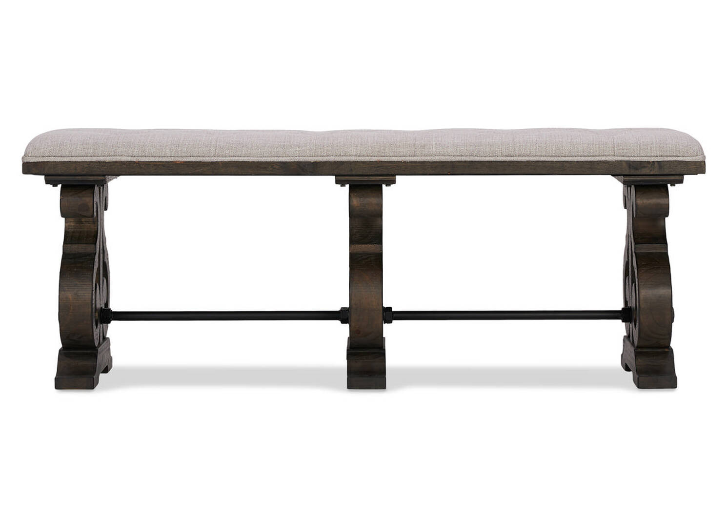 Churchill Upholstered Bench-Carob