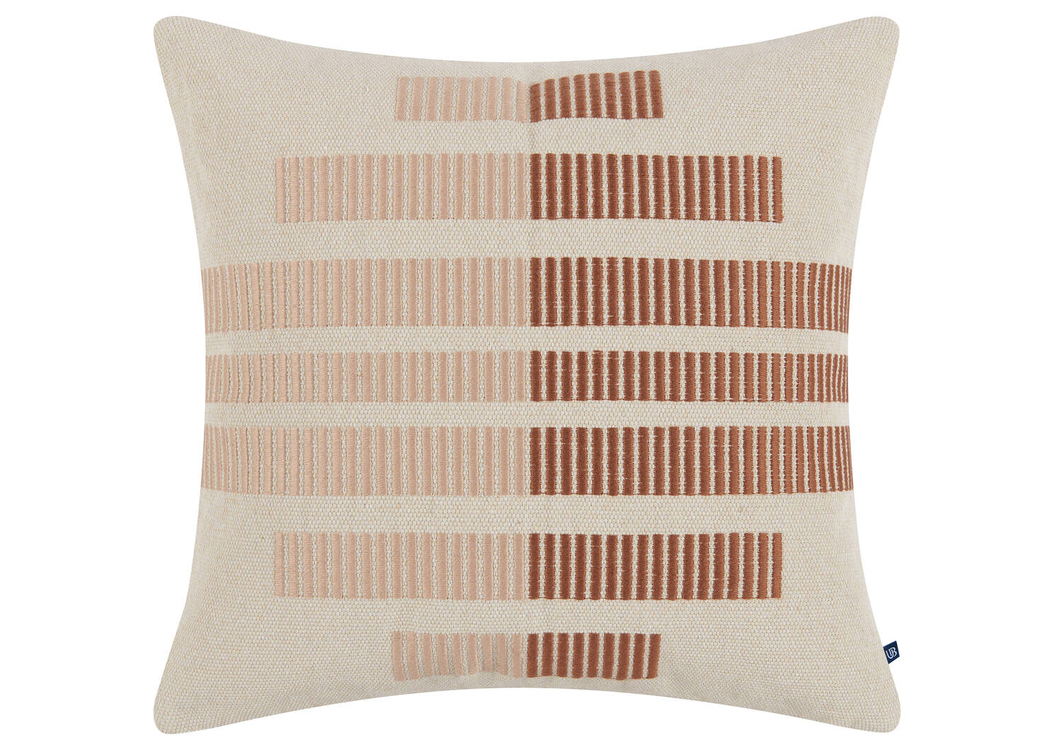 Faye Pillow 20x20 Nat/Pink Dust/Caram