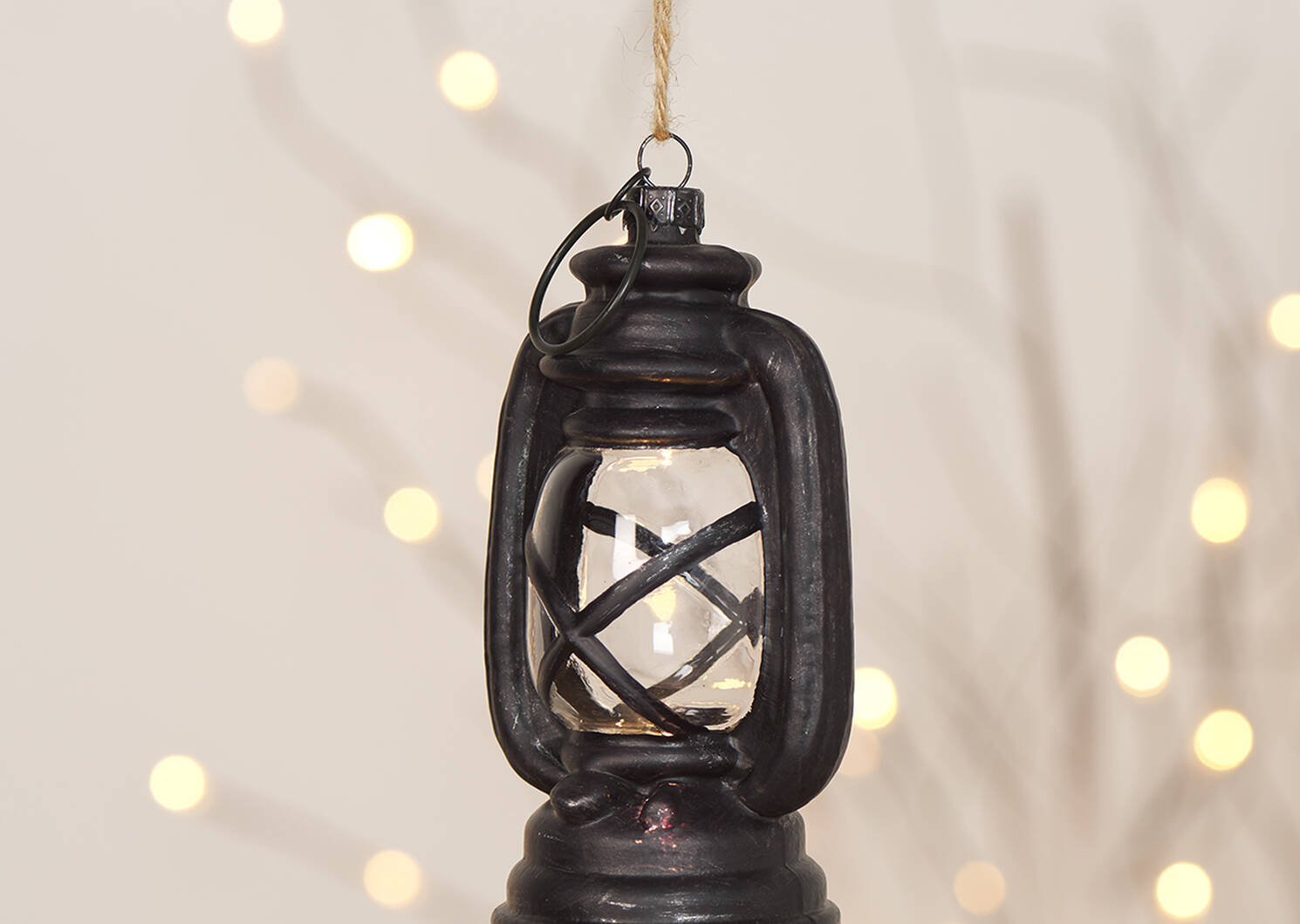 Ailey Lantern Orn Black