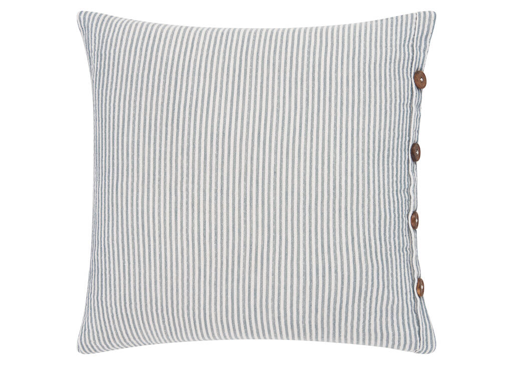 Coussin Danica 20x20 ivoire/bleu havre