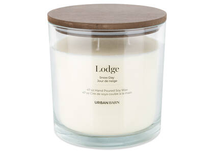Lodge Candle Snow Day