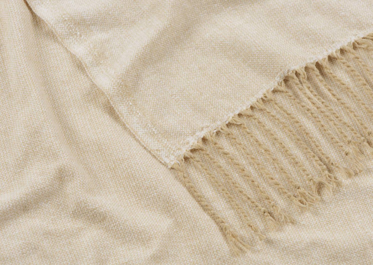 Enola Chenille Throw Latte/Ivory