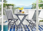 Miami Outdoor Rug 48X72 Stripe Indigo