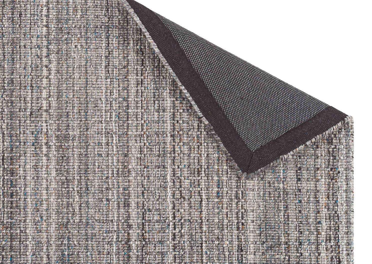 Tapis Wakefield - gris/caramel/bleus