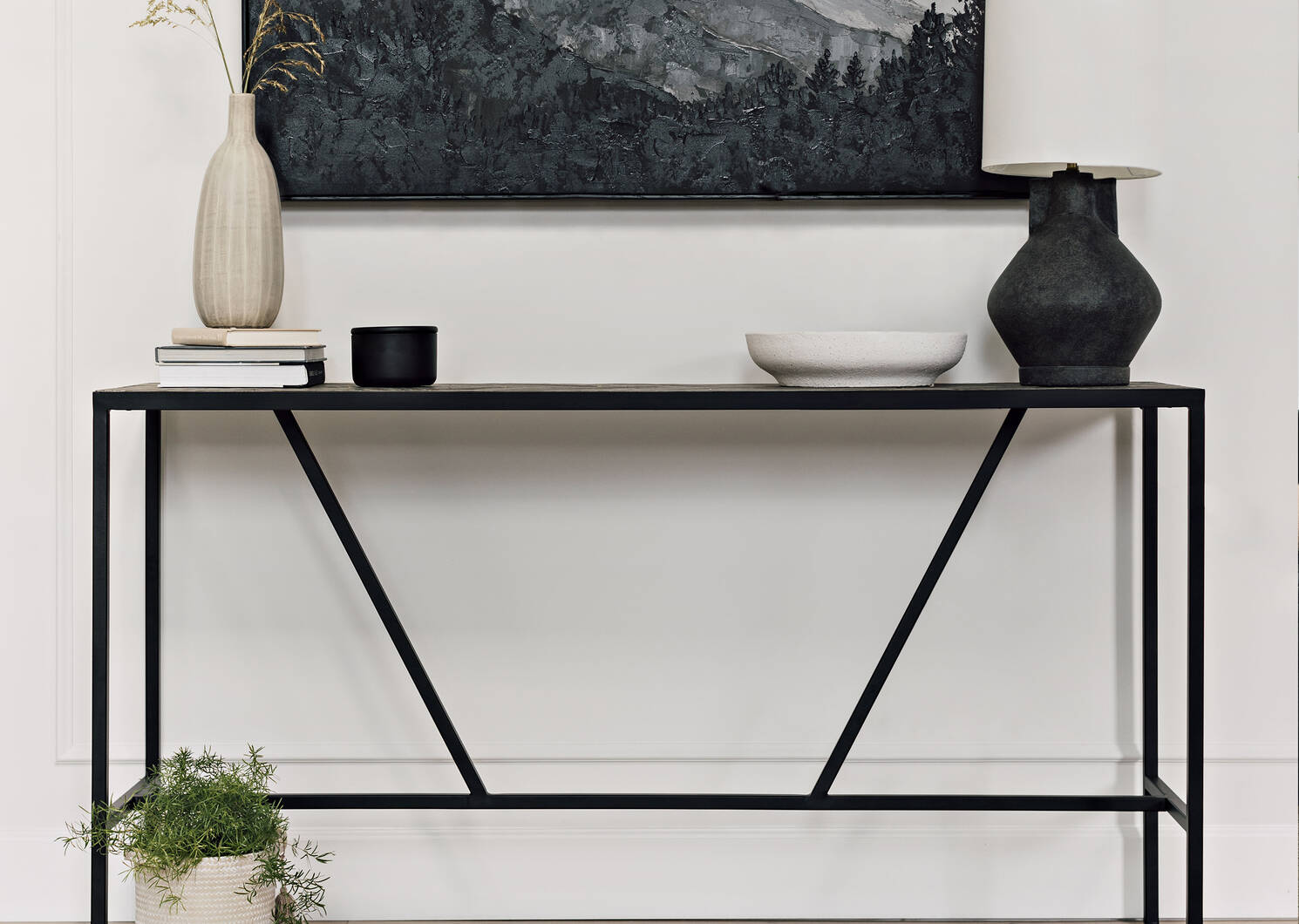 Table console Leland -Parquet baie