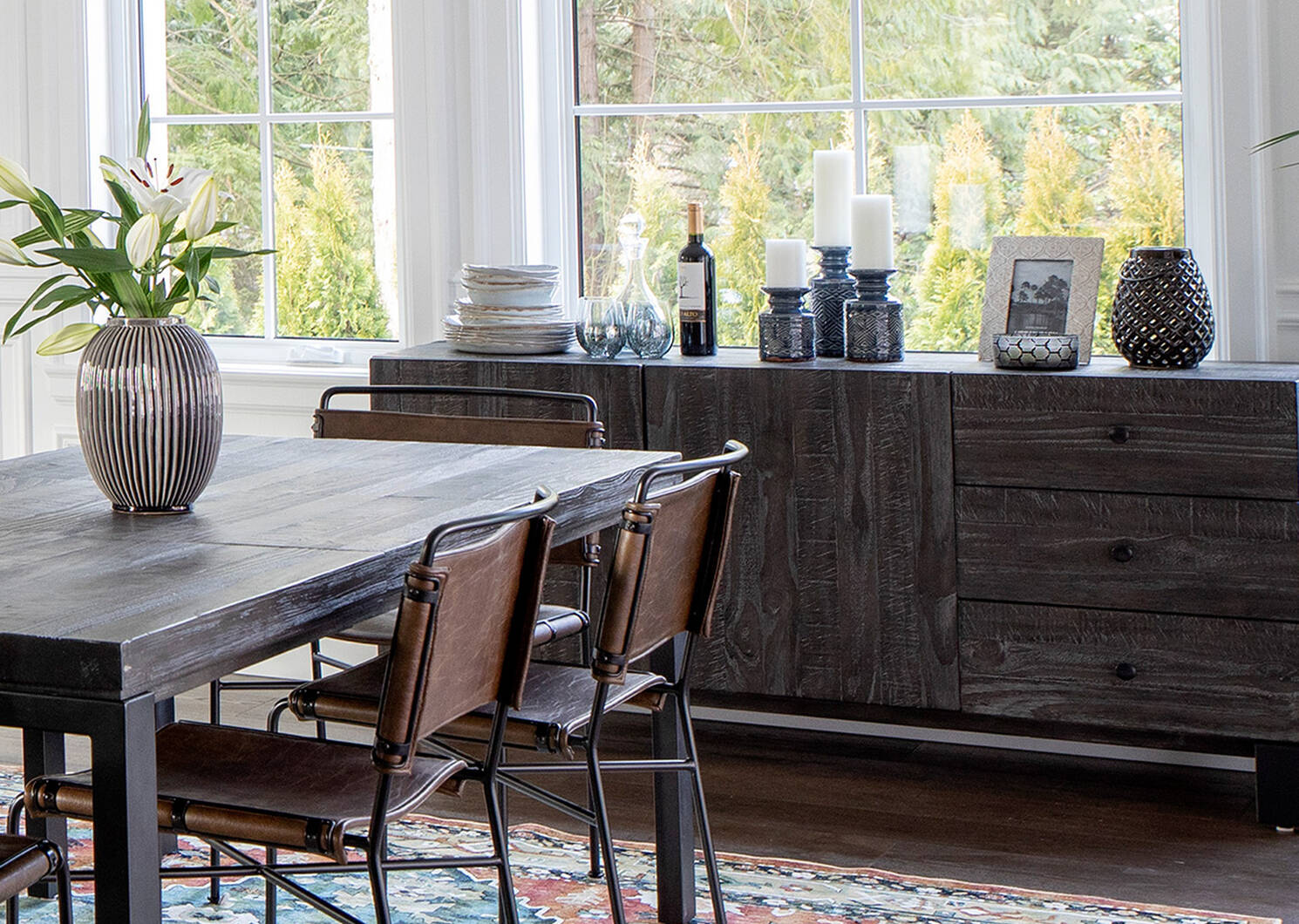 Tyree Candle Holders - Atlantic