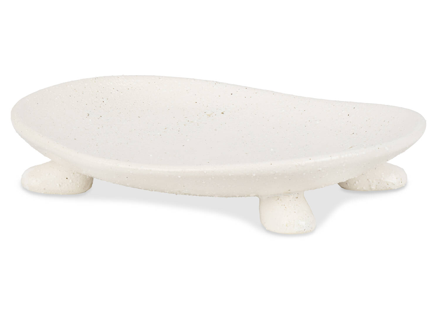 Assiette décorative Keala ivoire