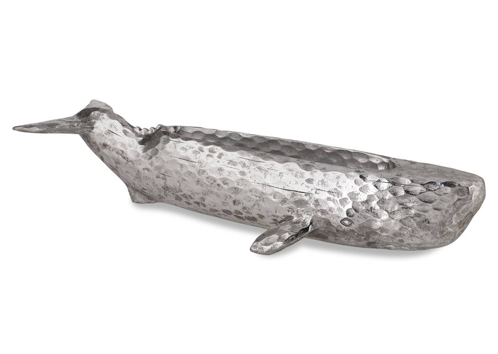 Cachalot Whale Decor Bowl Silver