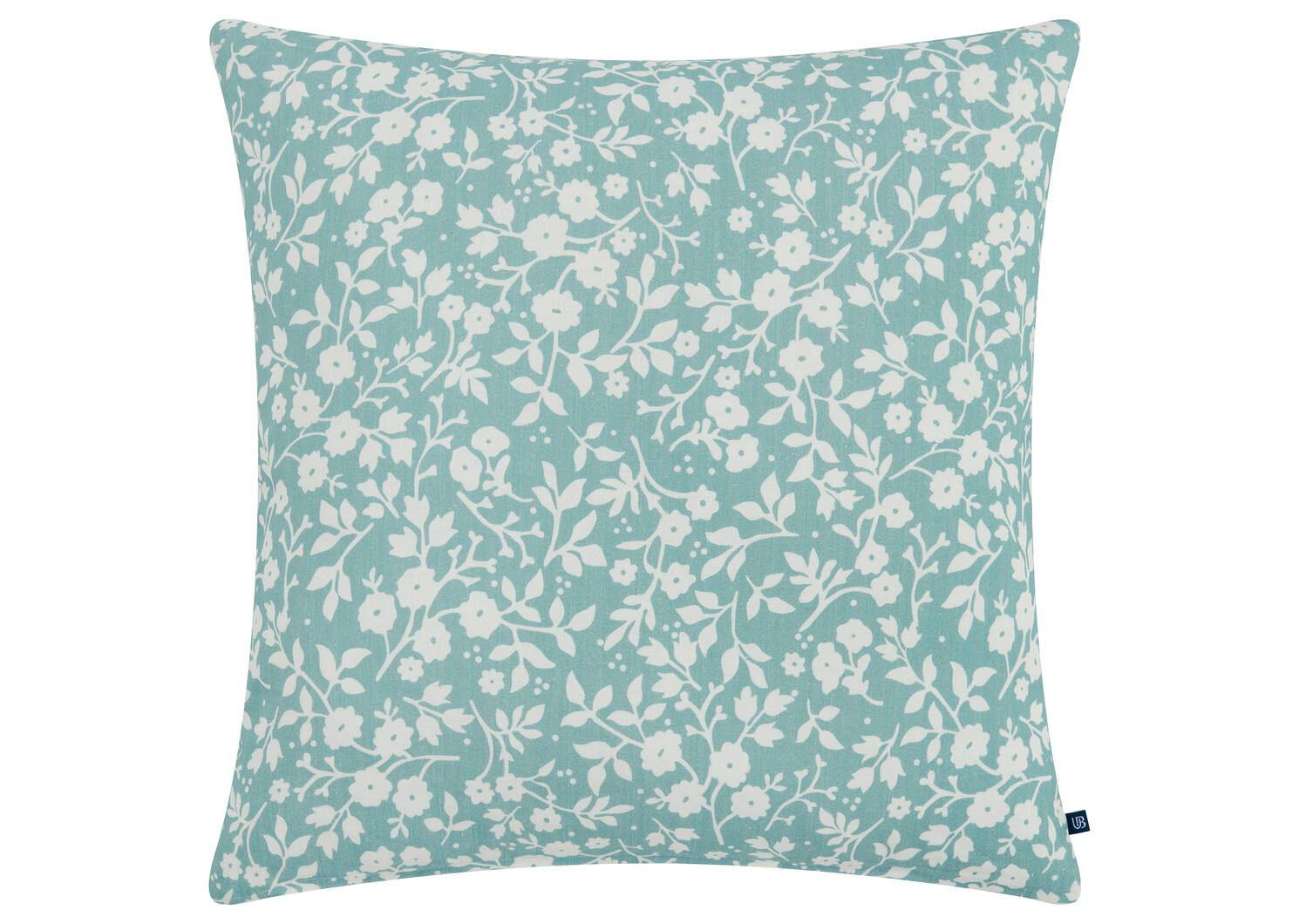 Coussin Mira 20x20 bleu pierre/ivoire
