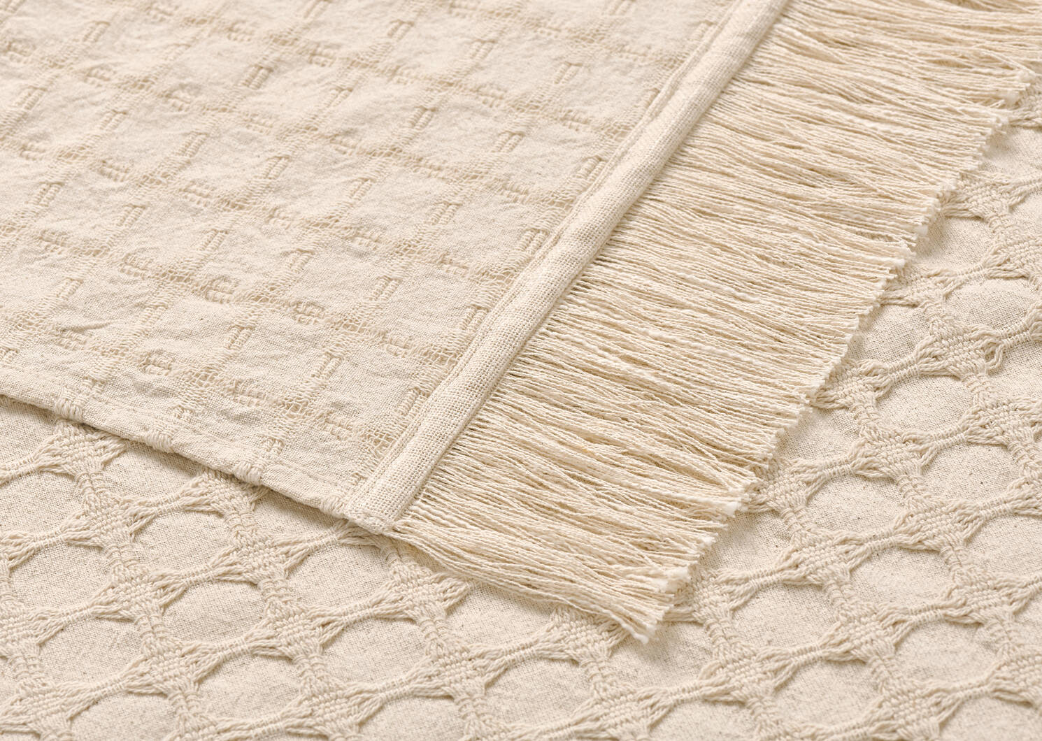 Jet&eacute; en coton Conrad sable