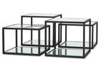 Brady Coffee Table Set -Black