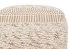 Pouf Seth ivoire/naturel