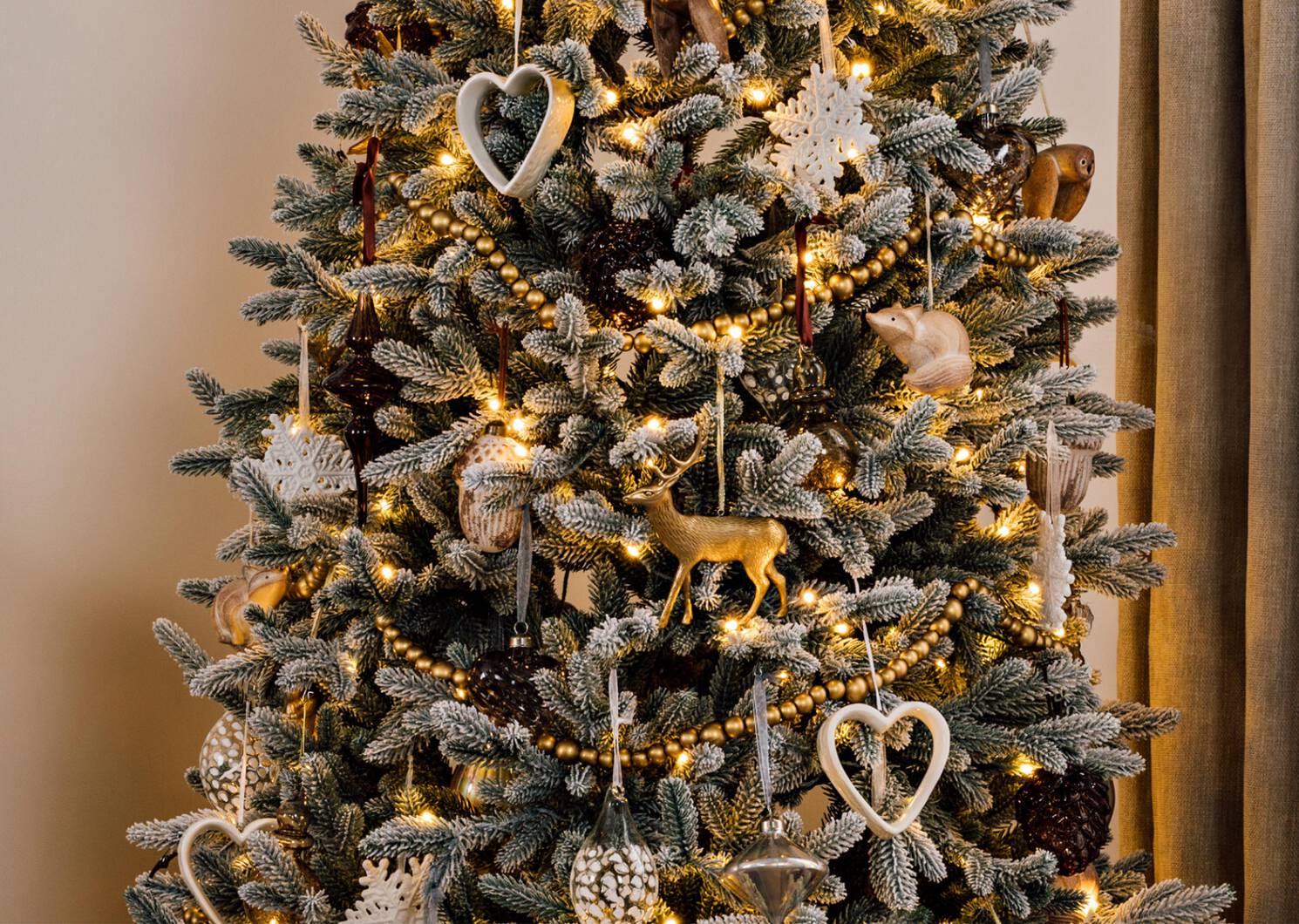 Lucia Bead Garland Gold