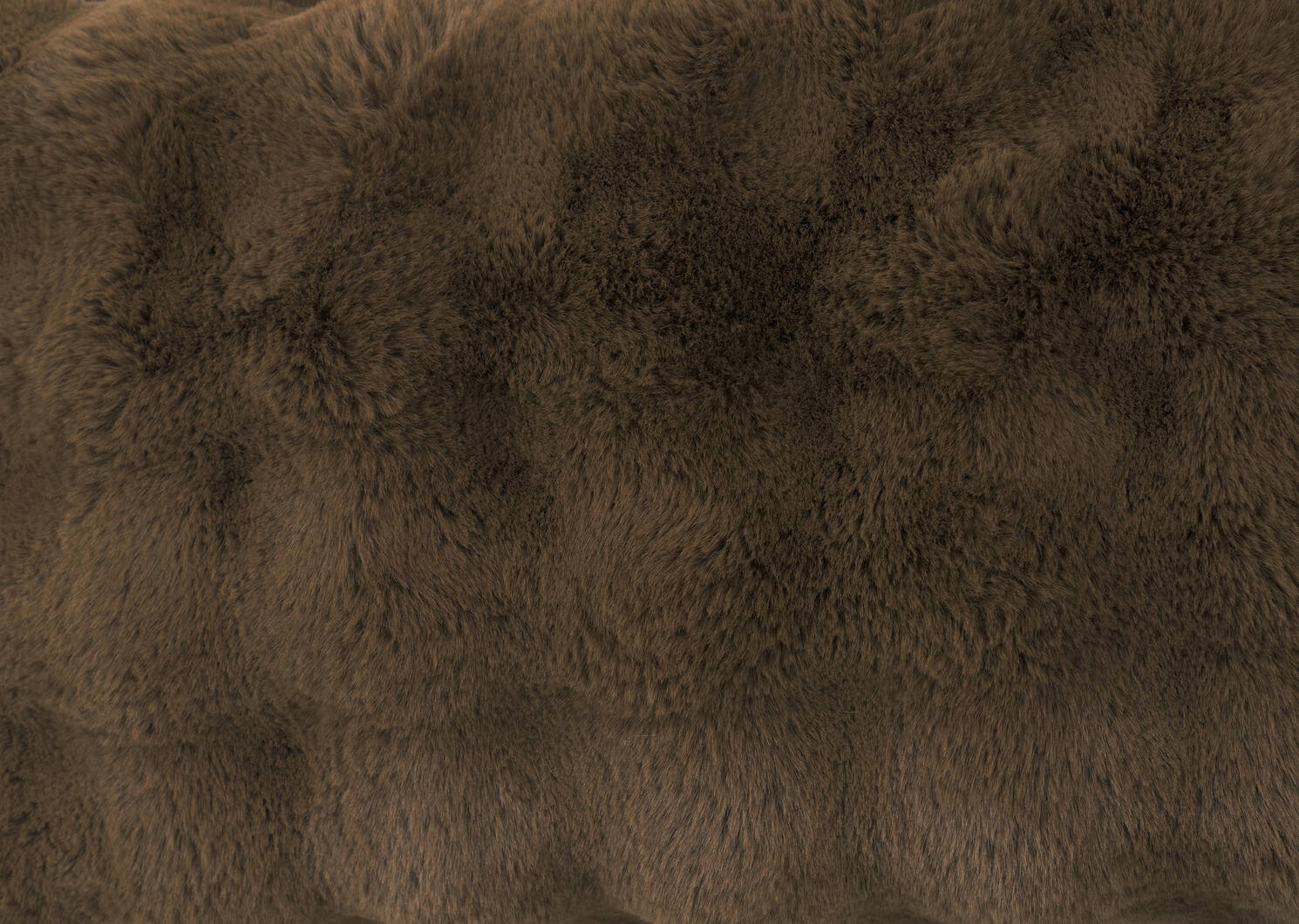 Zoey Faux Fur Pillow 14x24 Brown