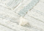 Rafe Cotton Striped Throw Ivory/Blue