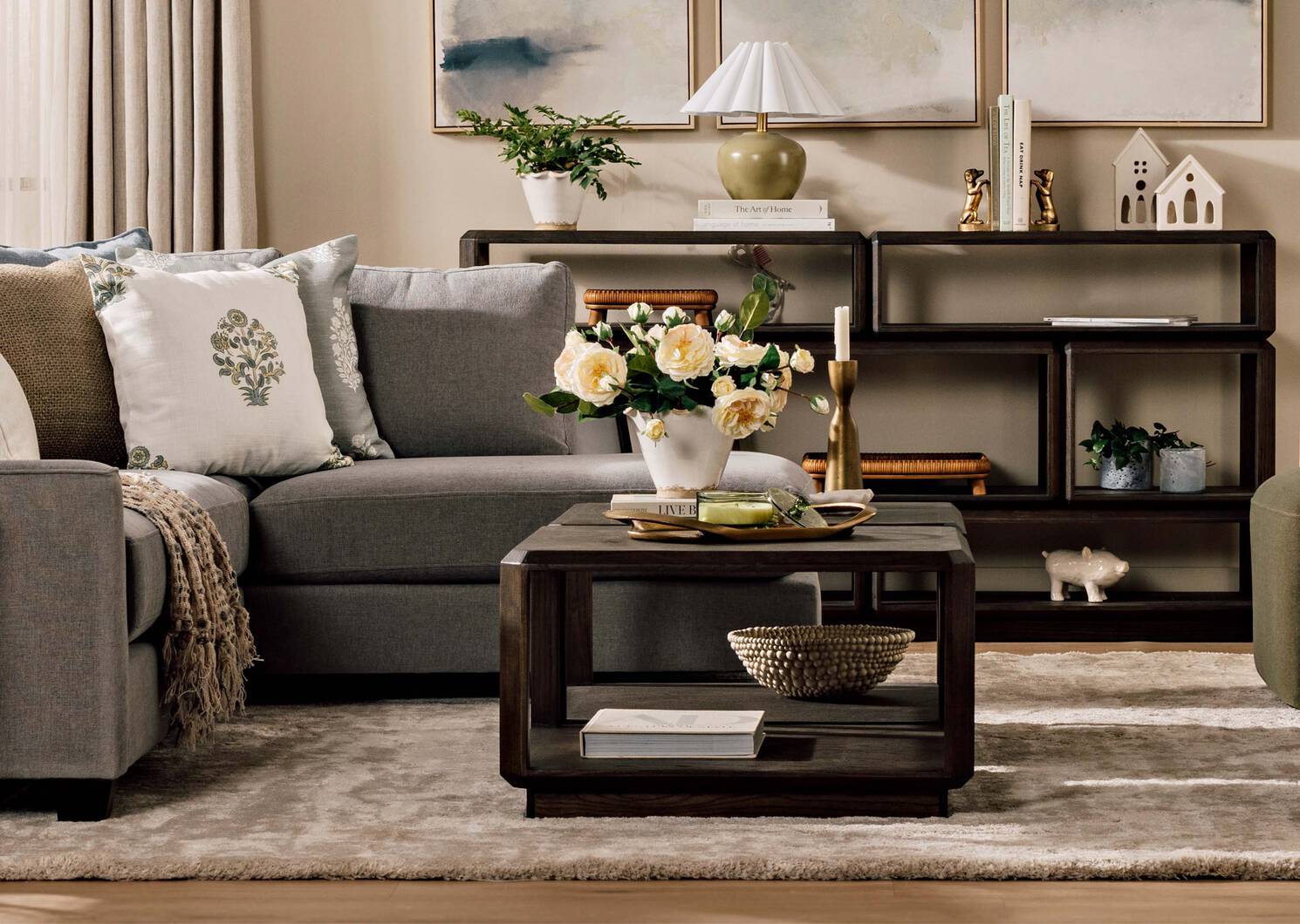 Ruffled Planter Large Antiqued White