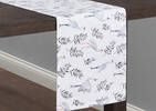 Crane Table Runner White/Grey
