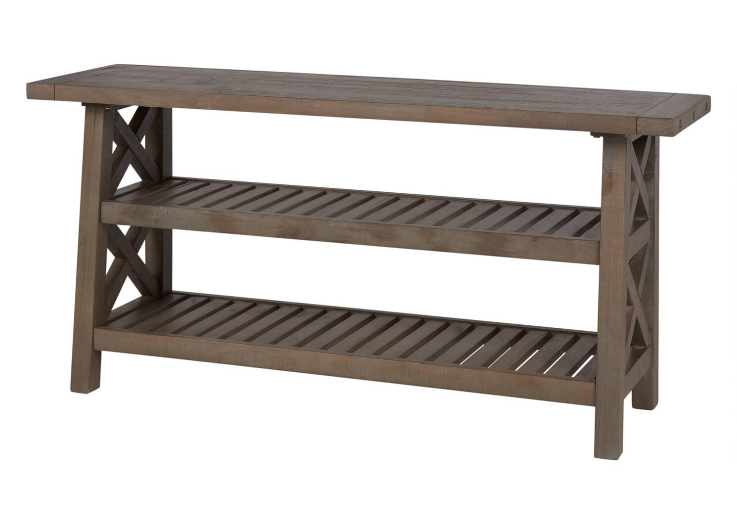 Table console Ironside -gris rustique