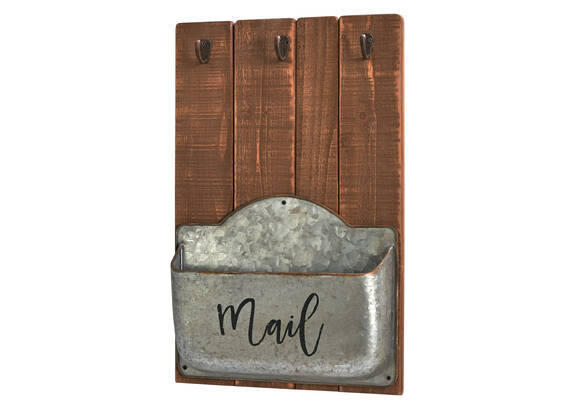 Hooks Shelves Birkett Mail Wall Organizer