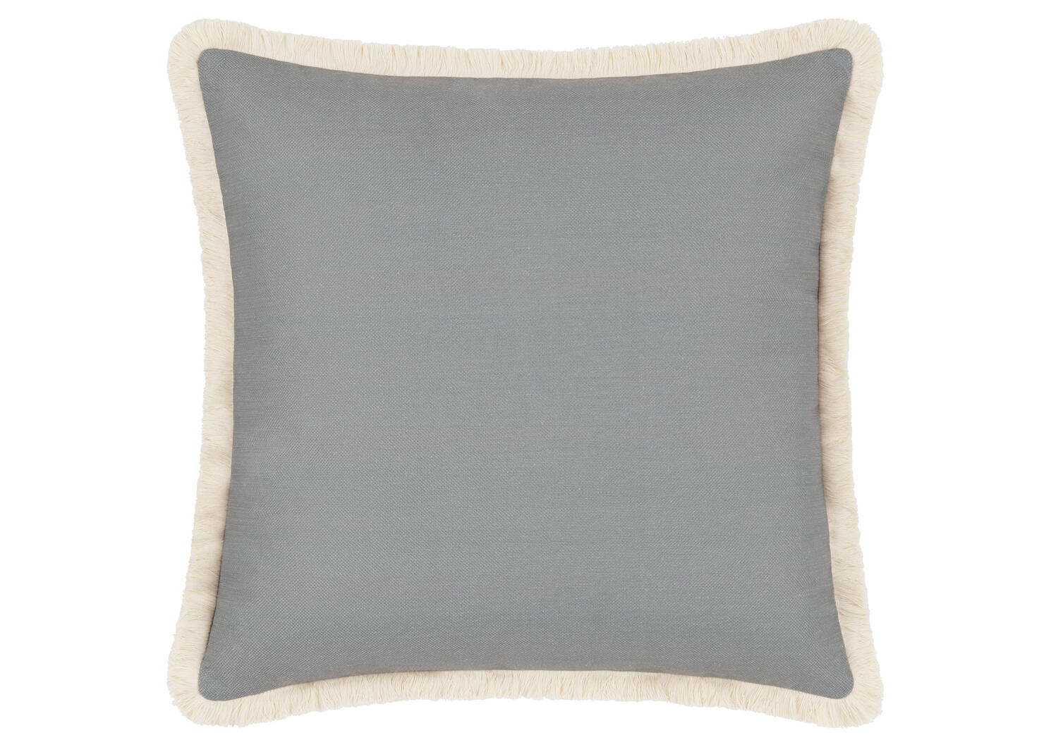 Coussin ext. avec franges Suvi cailloux