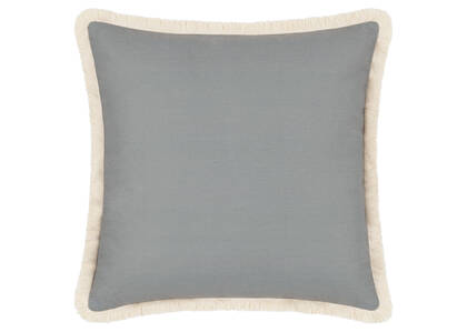 Coussin ext. avec franges Suvi cailloux