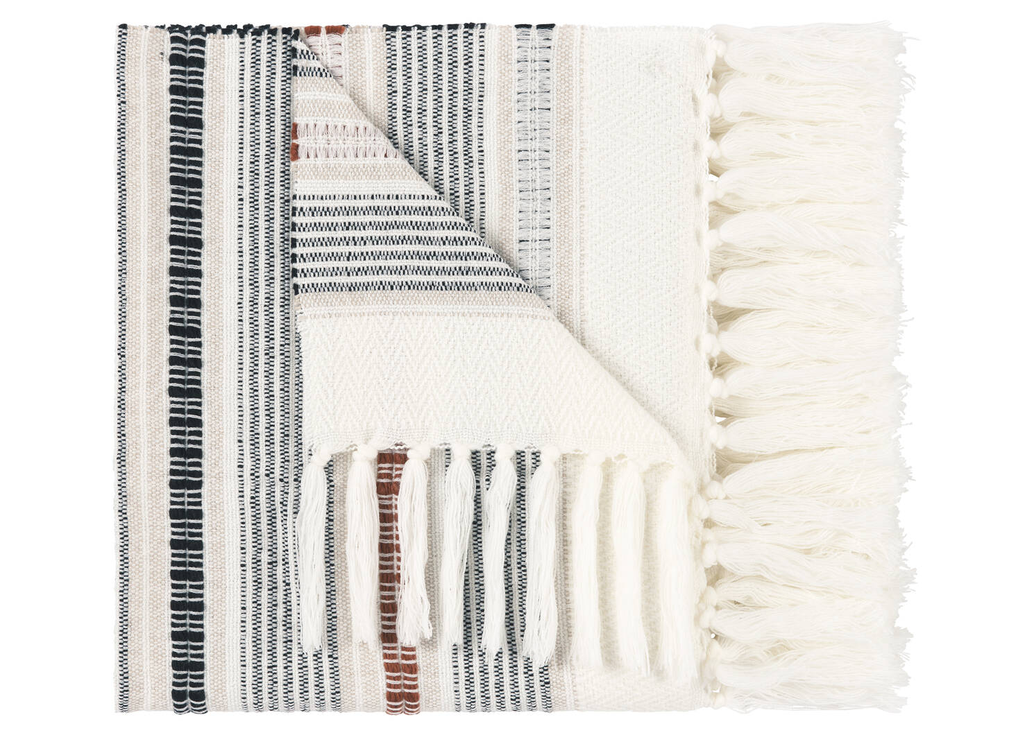 Cohen Throw Ivory/Latte/Terracotta