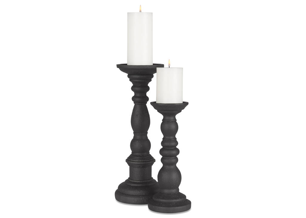 Vanya Candle Holders Black