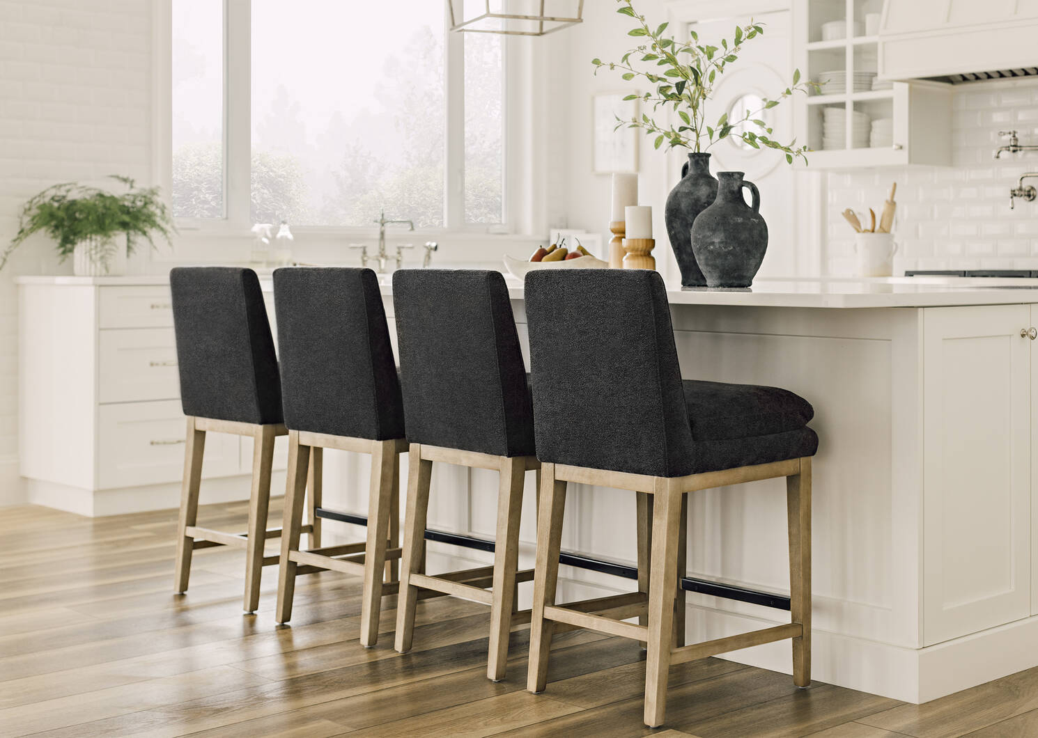 Lorem Counter Stool -Elte Charcoal