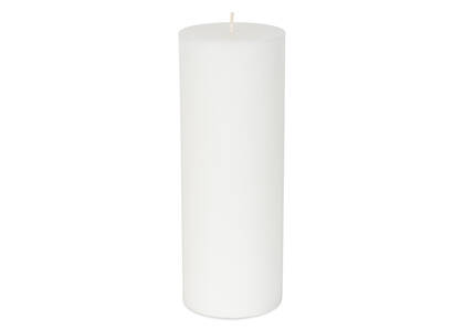 Cassa Candle 3x8 White Unscented