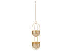 Rox Tiered Hanging Planter Brass