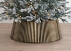 Channel Tree Collar Brass