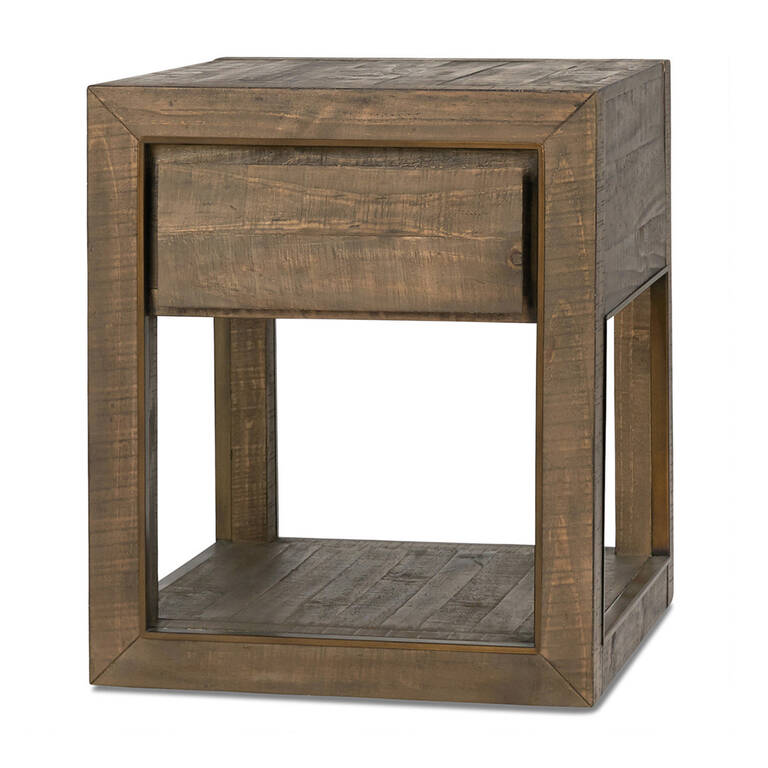 Mandalay Side Table Dune Brown