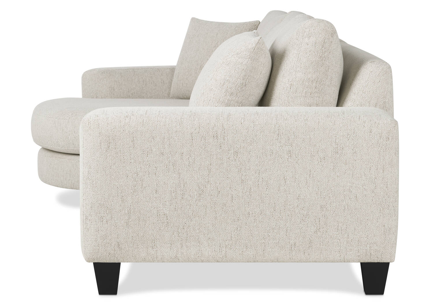 Bronx Round Chaise LCF -Fairfax Oyster