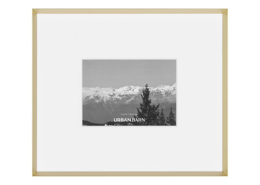 Russo Gallery Frame 5x7 Brass