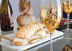 Carrara 4pc Cheese Board Set Brass