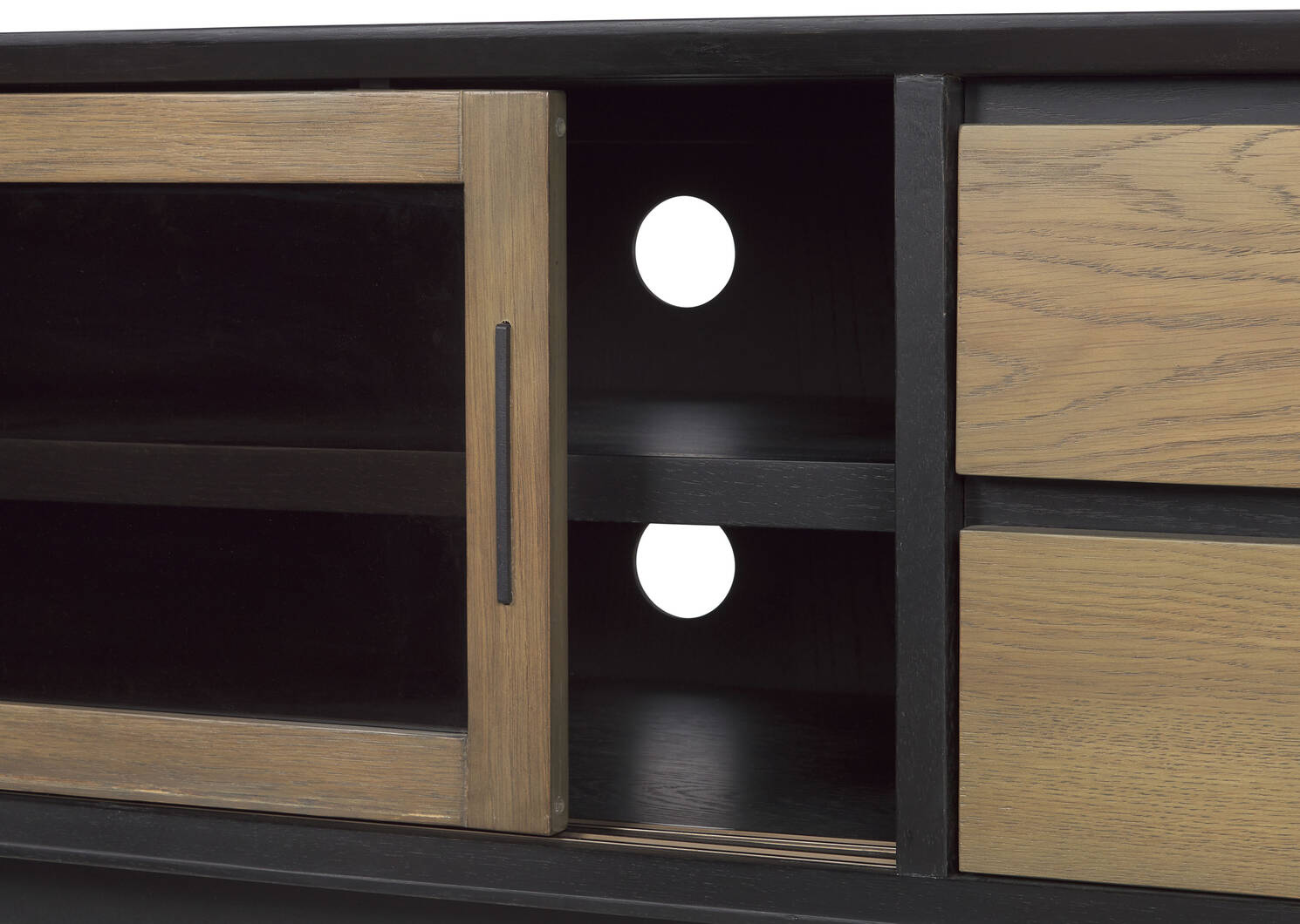 Melville Media Unit -Raven Umber