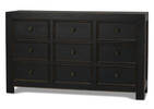 Aberdeen 9 Drawer Dresser -Baron Black
