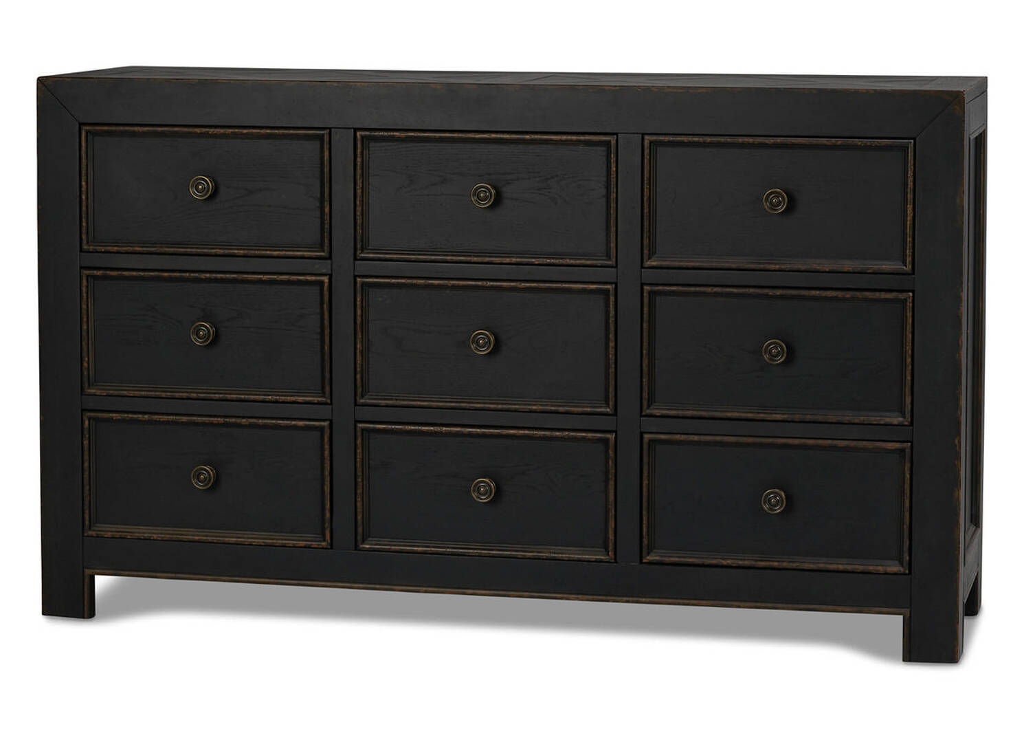 Aberdeen 9 Drawer Dresser -Baron Black